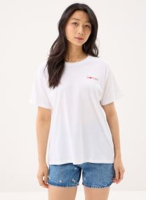 T-shirts Pcpasi Ss Tee Fc dames wit Pieces T-shirts Pcpasi Ss Tee Fc dames wit Bright white