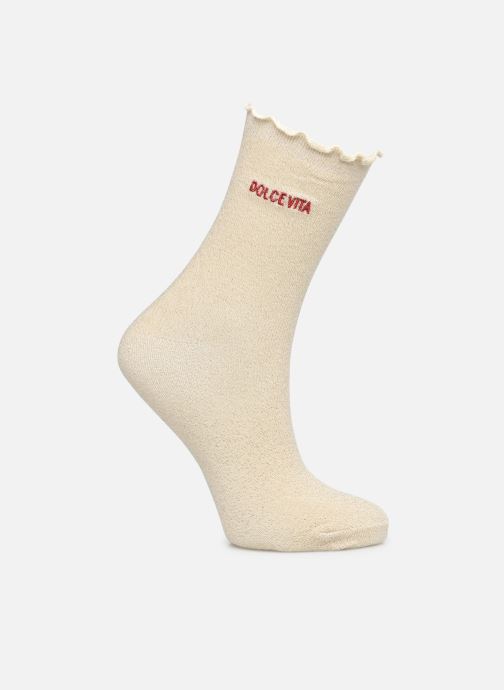 Pieces Sokken Pcafia Socks Emb Fc dames beige