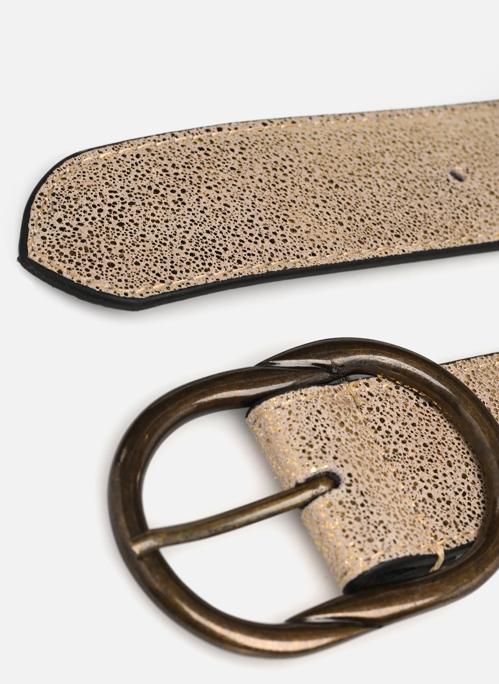 Gürtel Pclaura Leather Jeans Belt Fc damen gold und bronze Pieces Gürtel Pclaura Leather Jeans Belt Fc damen gold und bronze Gold Colour