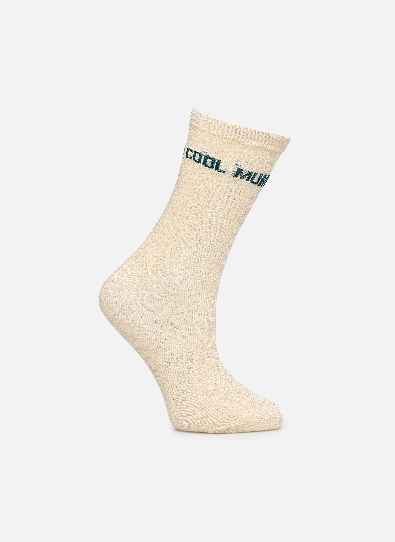 Chaussettes Pcnolia Lurex Socks Fc Bc femme beige Pieces Chaussettes Pcnolia Lurex Socks Fc Bc femme beige Birch Detail:Tone lurex