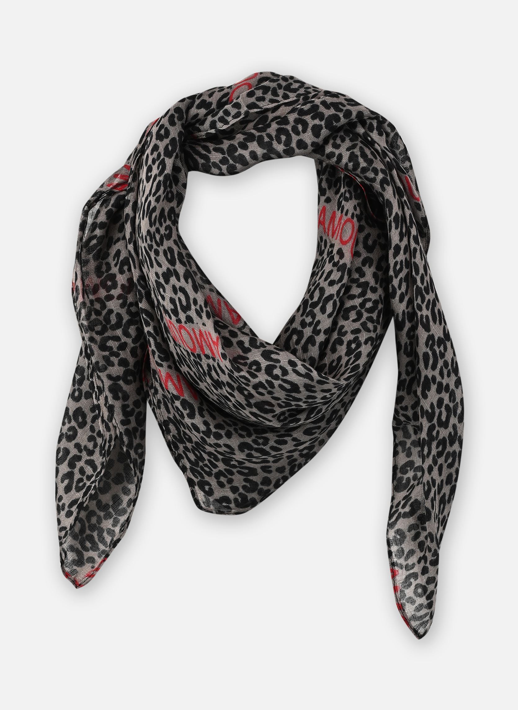 Echarpes Pcsabri Leo Statement Scarf Wvn Fc femme noir Pieces Echarpes Pcsabri Leo Statement Scarf Wvn Fc femme noir Black AOP:LEO-BICHETTE