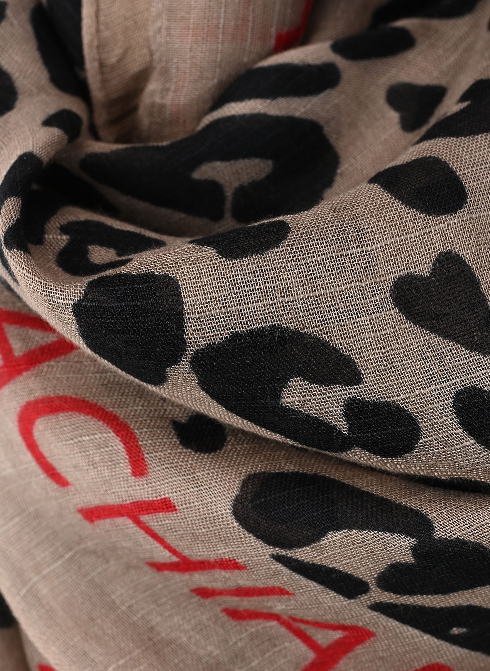 Schals Pcsabri Leo Statement Scarf Wvn Fc damen grau Pieces Schals Pcsabri Leo Statement Scarf Wvn Fc damen grau TAUPE GRAY AOP:LEO-ATTACHIANTE