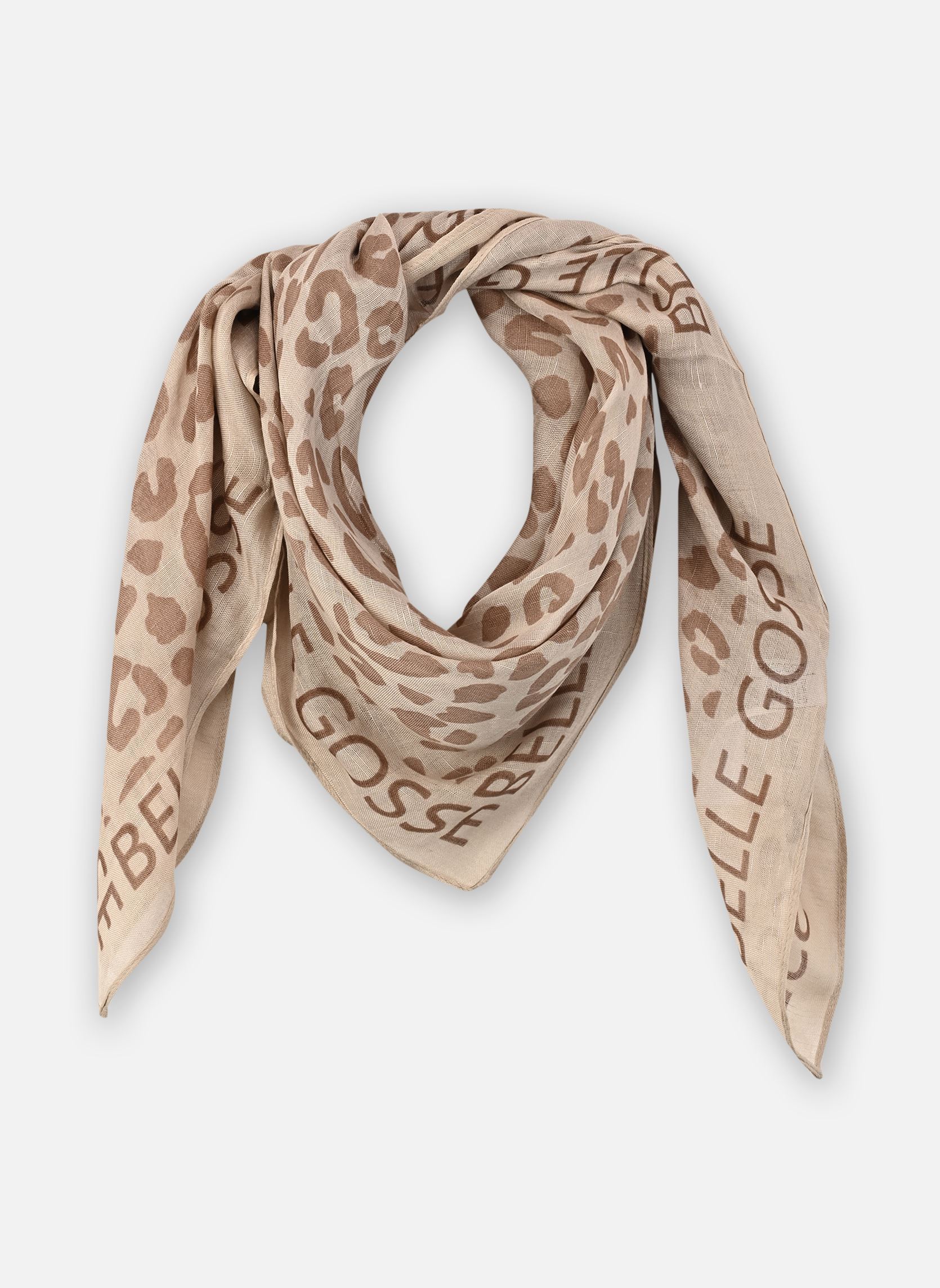 Sjaals Pcsabri Leo Statement Scarf Wvn Fc dames bruin Pieces Sjaals Pcsabri Leo Statement Scarf Wvn Fc dames bruin Taupe Gray AOP:LEO-BELLE GOSSE