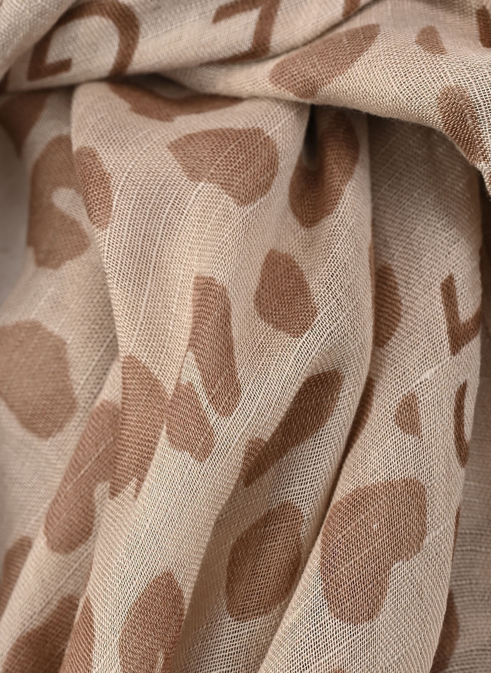 Sjaals Pcsabri Leo Statement Scarf Wvn Fc dames bruin Pieces Sjaals Pcsabri Leo Statement Scarf Wvn Fc dames bruin Taupe Gray AOP:LEO-BELLE GOSSE