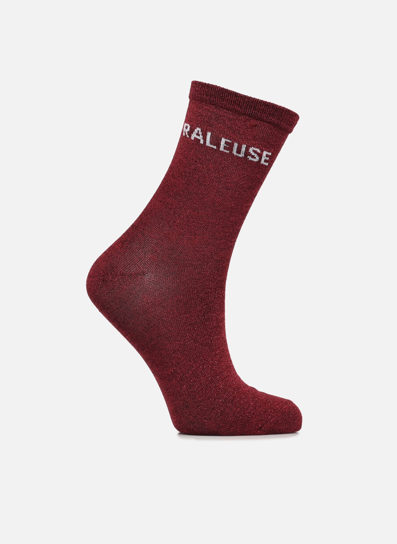Sokken Pcsolia Lurex Socks Fc dames rood Pieces Sokken Pcsolia Lurex Socks Fc dames rood WINETASTING