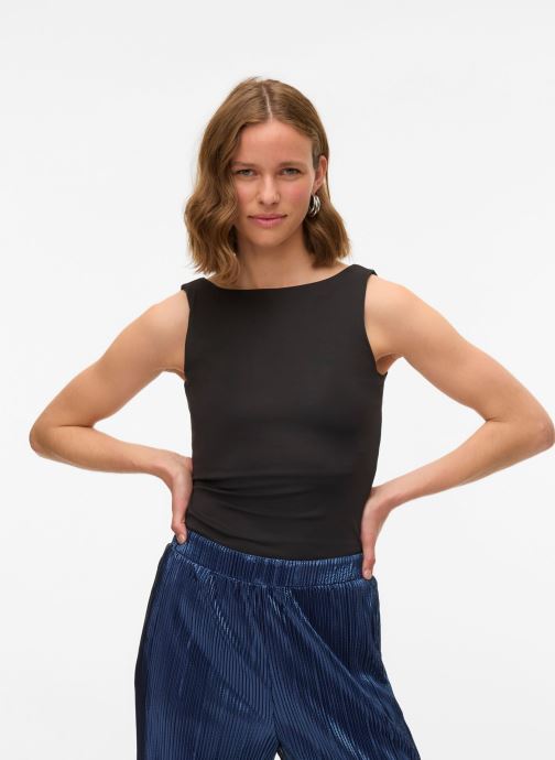 Vero Moda Tops Vmmillion Sl Square Top 2-Way Jrs Noos dames zwart