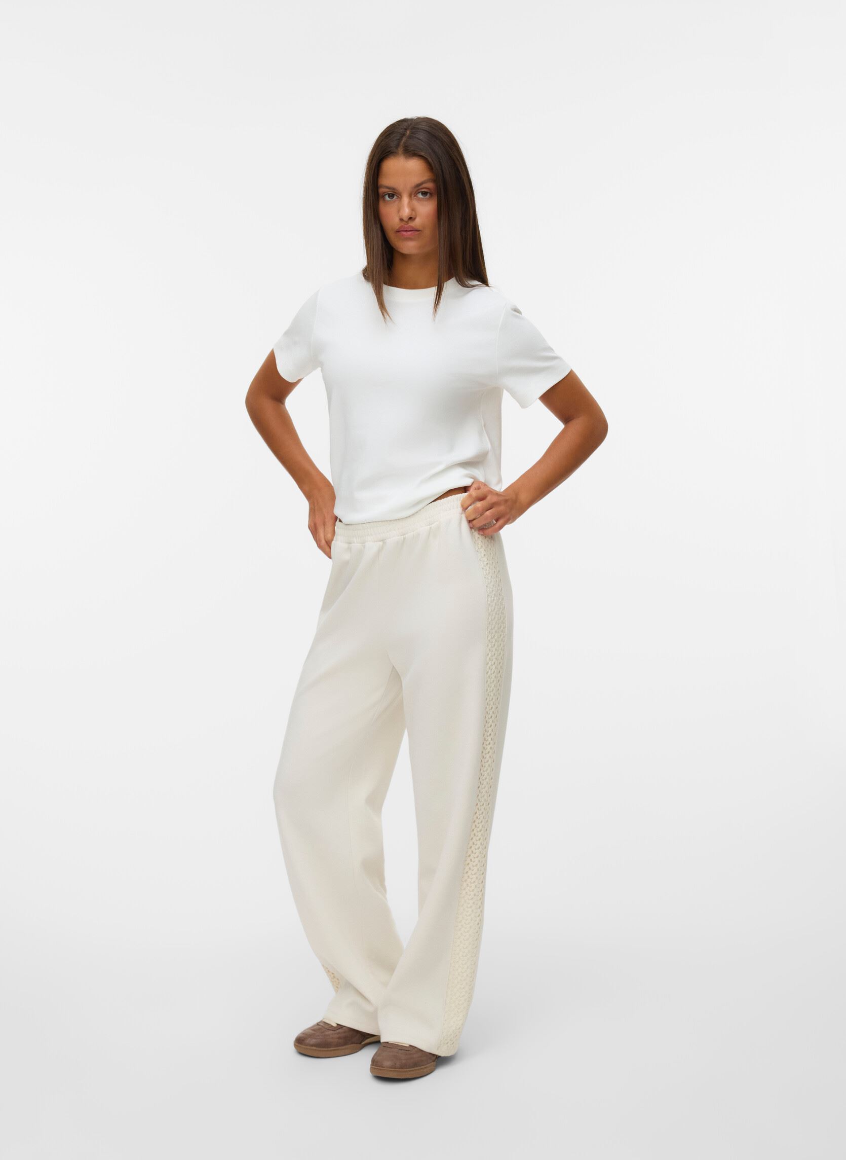 Weite Hosen Vminima H/W Sweatpant Jrs Btq damen beige Vero Moda Weite Hosen Vminima H/W Sweatpant Jrs Btq damen beige Birch