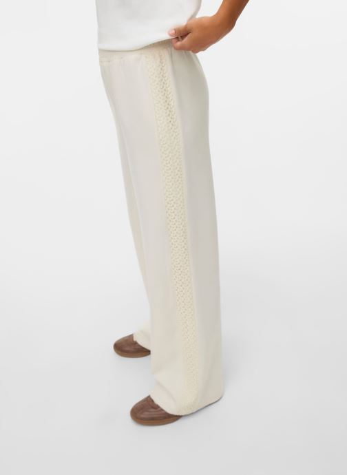 Vero Moda Wijde broeken Vminima H/W Sweatpant Jrs Btq dames beige