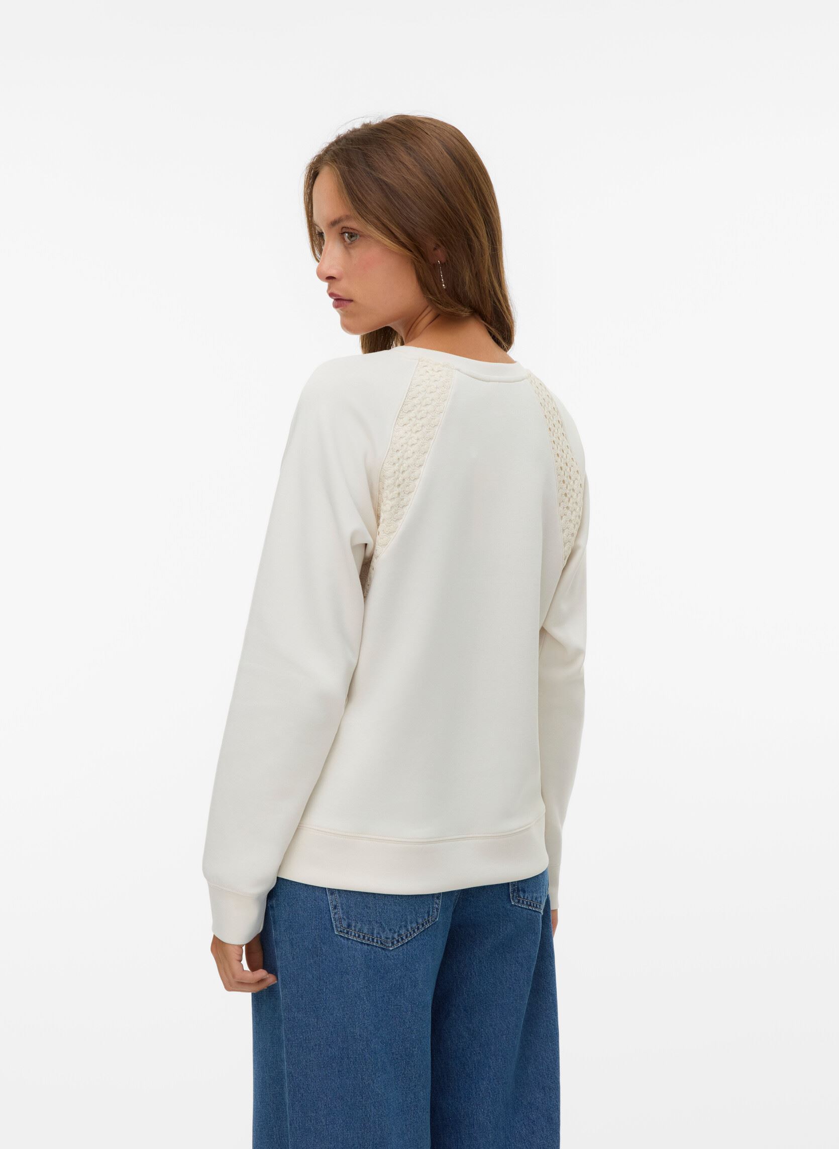 Sweater Vminima L/S Sweatshirt Jrs Btq dames beige Vero Moda Sweater Vminima L/S Sweatshirt Jrs Btq dames beige Birch