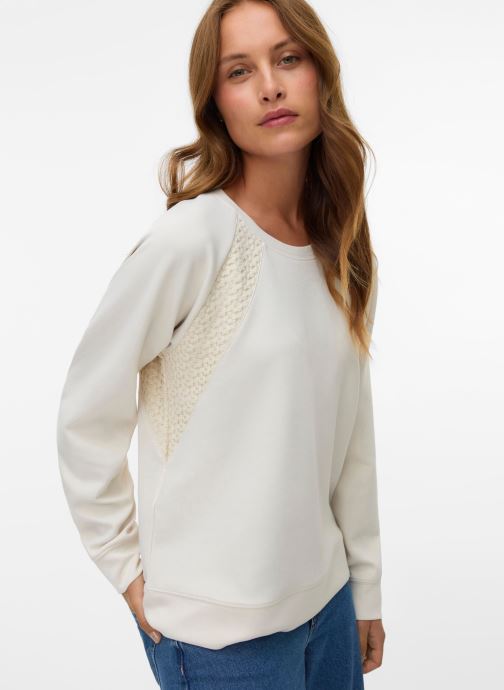 Vero Moda Sweater Vminima L/S Sweatshirt Jrs Btq dames beige