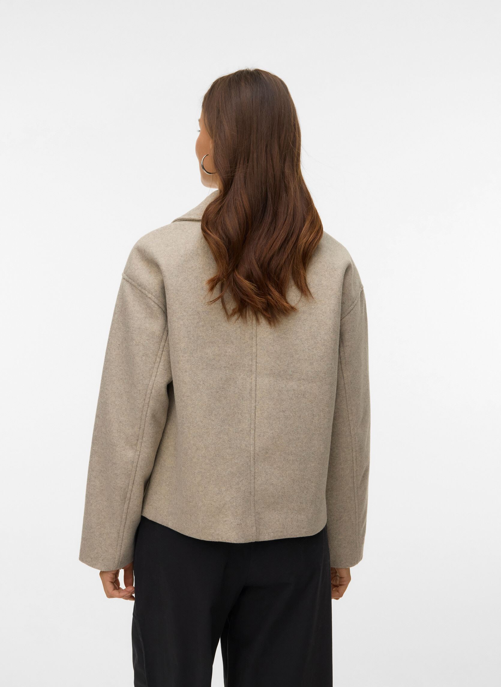 Mantels Vmvinceline Short Jacket Noos dames grijs Vero Moda Mantels Vmvinceline Short Jacket Noos dames grijs Silver Mink