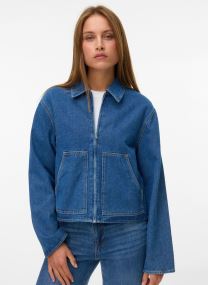 Jeansjacken Vmaura Ls Denim Jacket Si342 damen blau