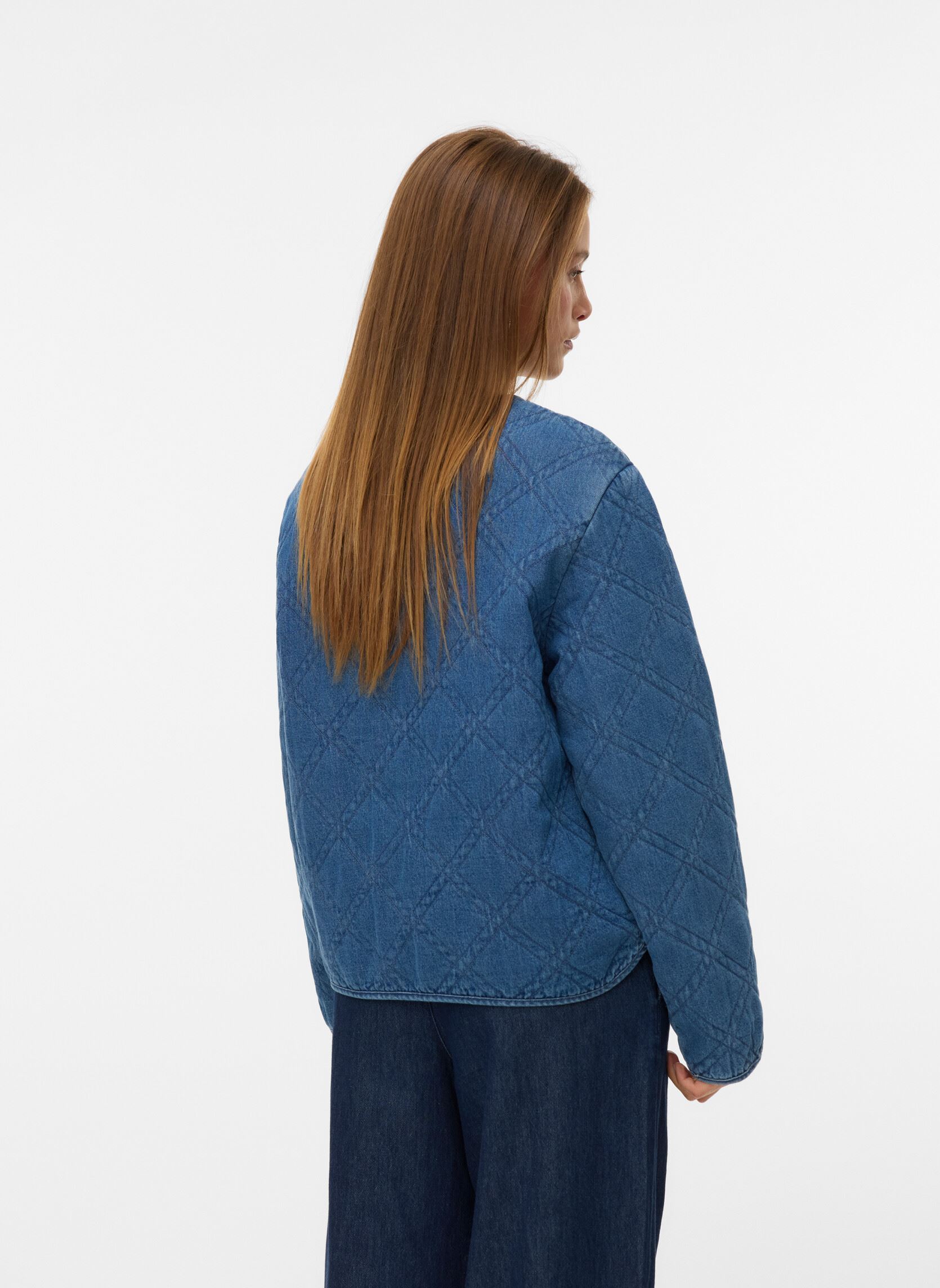 Jeansjacken Vmera Ls Quilted Dnm Jacket Si343 damen blau Vero Moda Jeansjacken Vmera Ls Quilted Dnm Jacket Si343 damen blau Medium Blue Denim