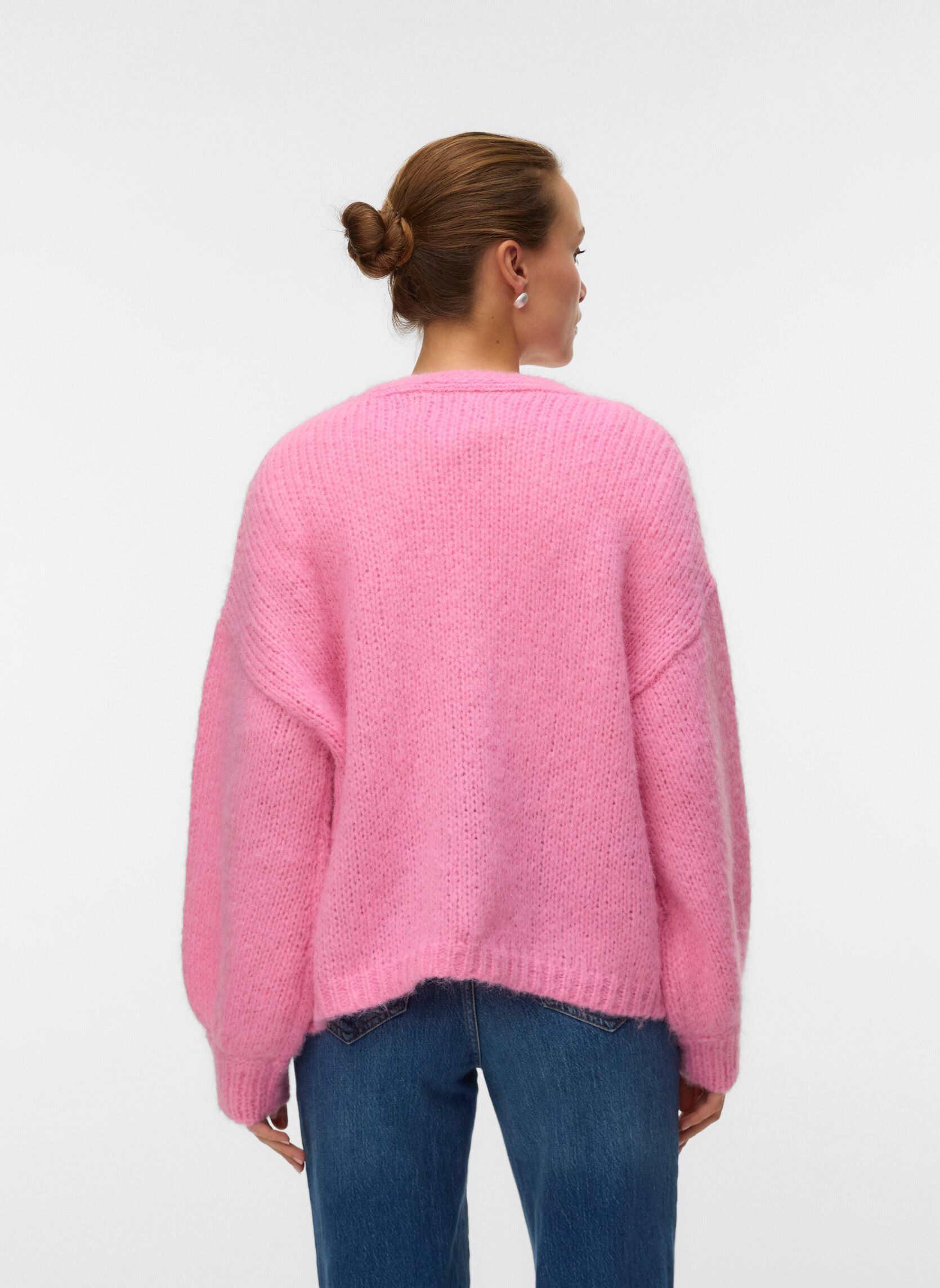 Gilets Vmmaybe Ls Open Cardigan Noos femme rose Vero Moda Gilets Vmmaybe Ls Open Cardigan Noos femme rose Pink Cosmos