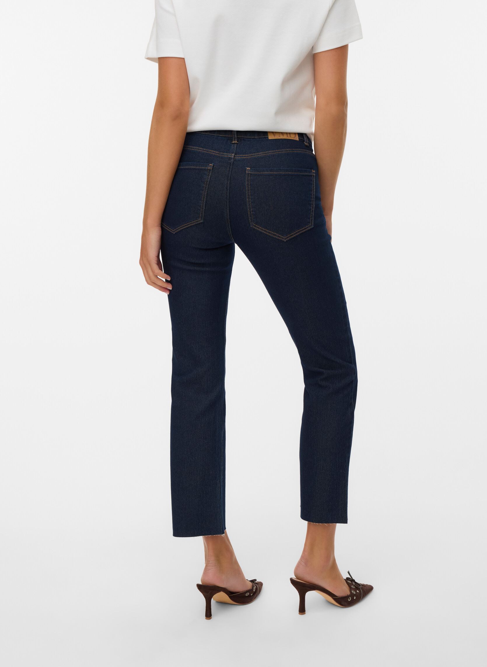 Flared jeans Vmsheila Mr Kick Flared Dnm Jeans Mix Ga dames blauw Vero Moda Flared jeans Vmsheila Mr Kick Flared Dnm Jeans Mix Ga dames blauw Dark Blue Denim