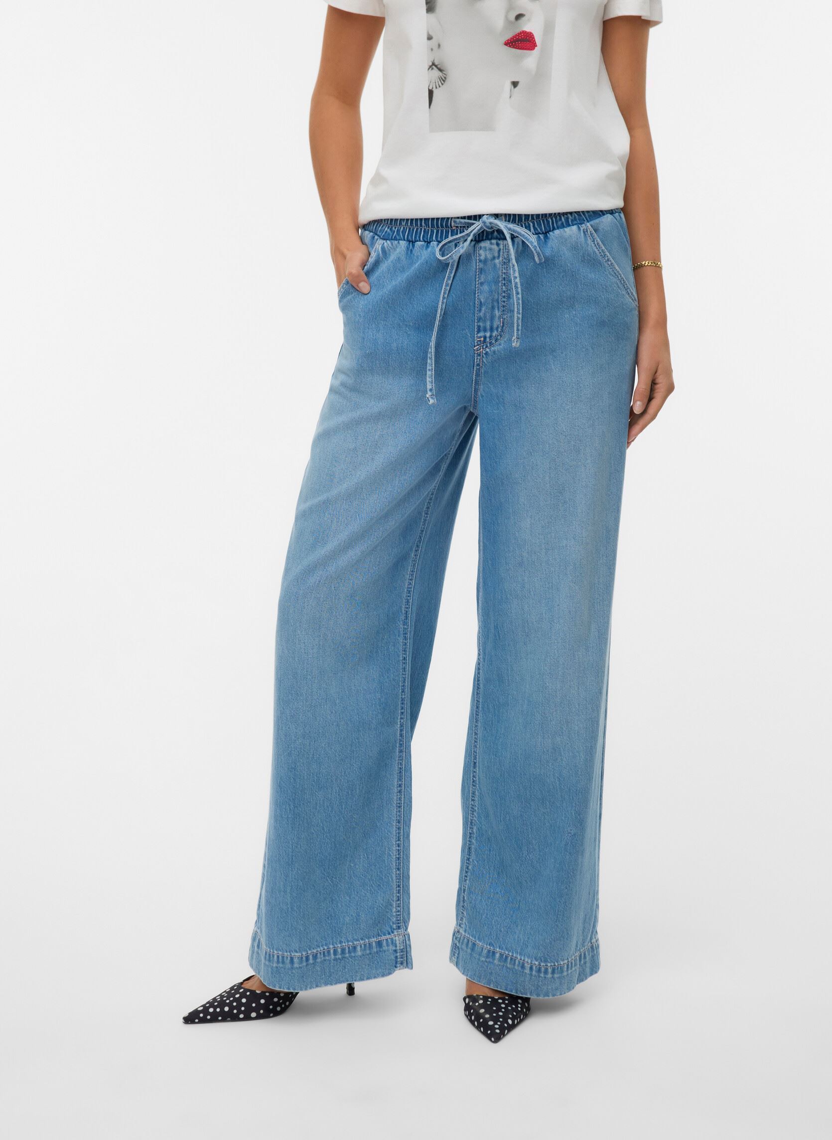 Vêtements Vero Moda Vmallison Mr Wide Jeans Li3133 pour Femme - vue 1