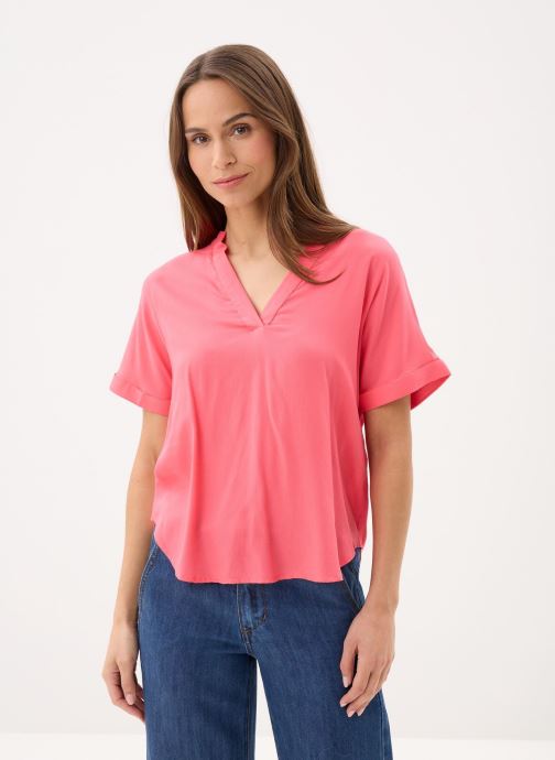 Vero Moda Blouses met korte mouwen Vmbeauty Ss Top Wvn Noos dames roze