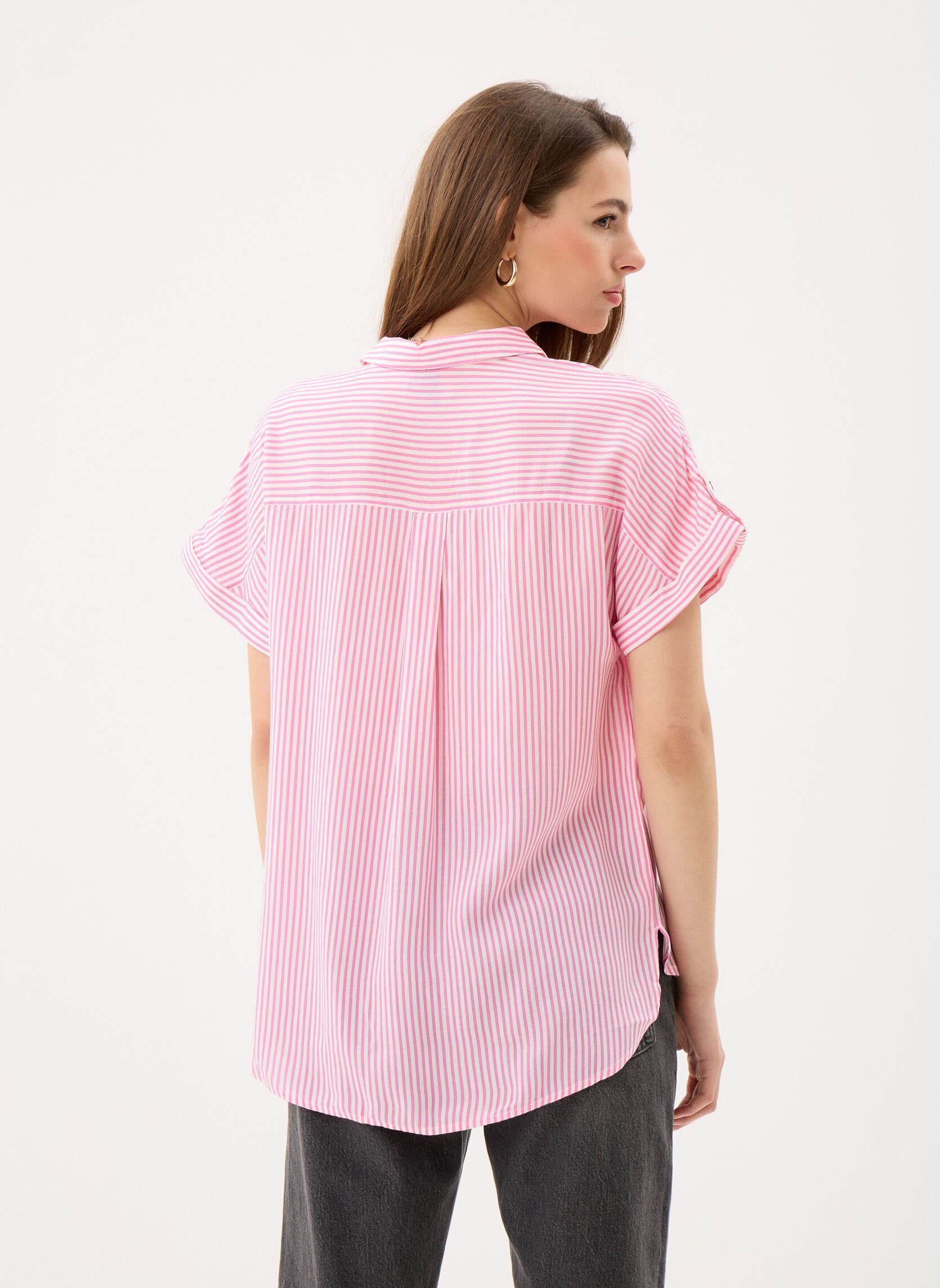 Kurzarm-Hemden Vmbumpy Ss Shirt Wvn Noos damen weiß Vero Moda Kurzarm-Hemden Vmbumpy Ss Shirt Wvn Noos damen weiß Snow white
