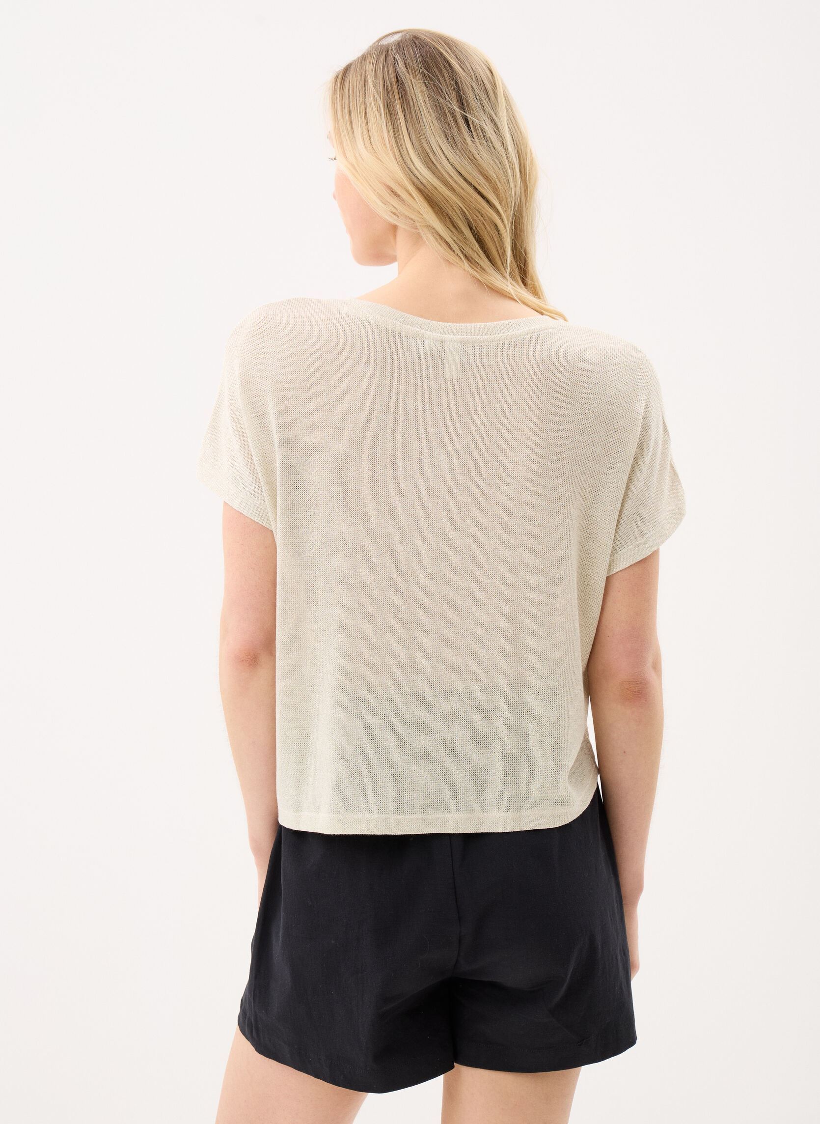 Tee-shirts manches courtes Vmjamiya S/S Knot Top Jrs Btq femme noir Vero Moda Tee-shirts manches courtes Vmjamiya S/S Knot Top Jrs Btq femme noir Birch