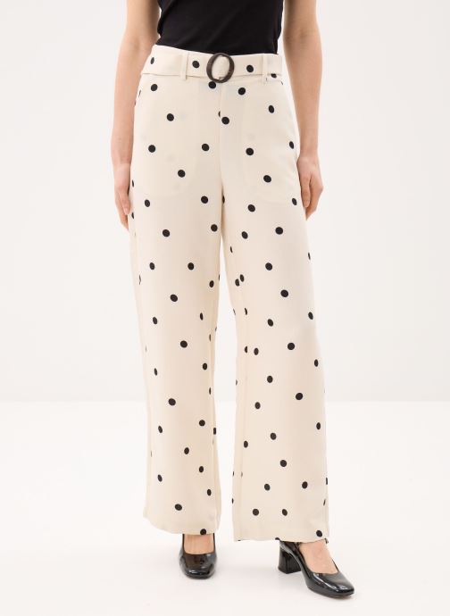 Vero Moda Weite Hosen Vmjoan Hw Wide Pant Wvn Btq damen beige