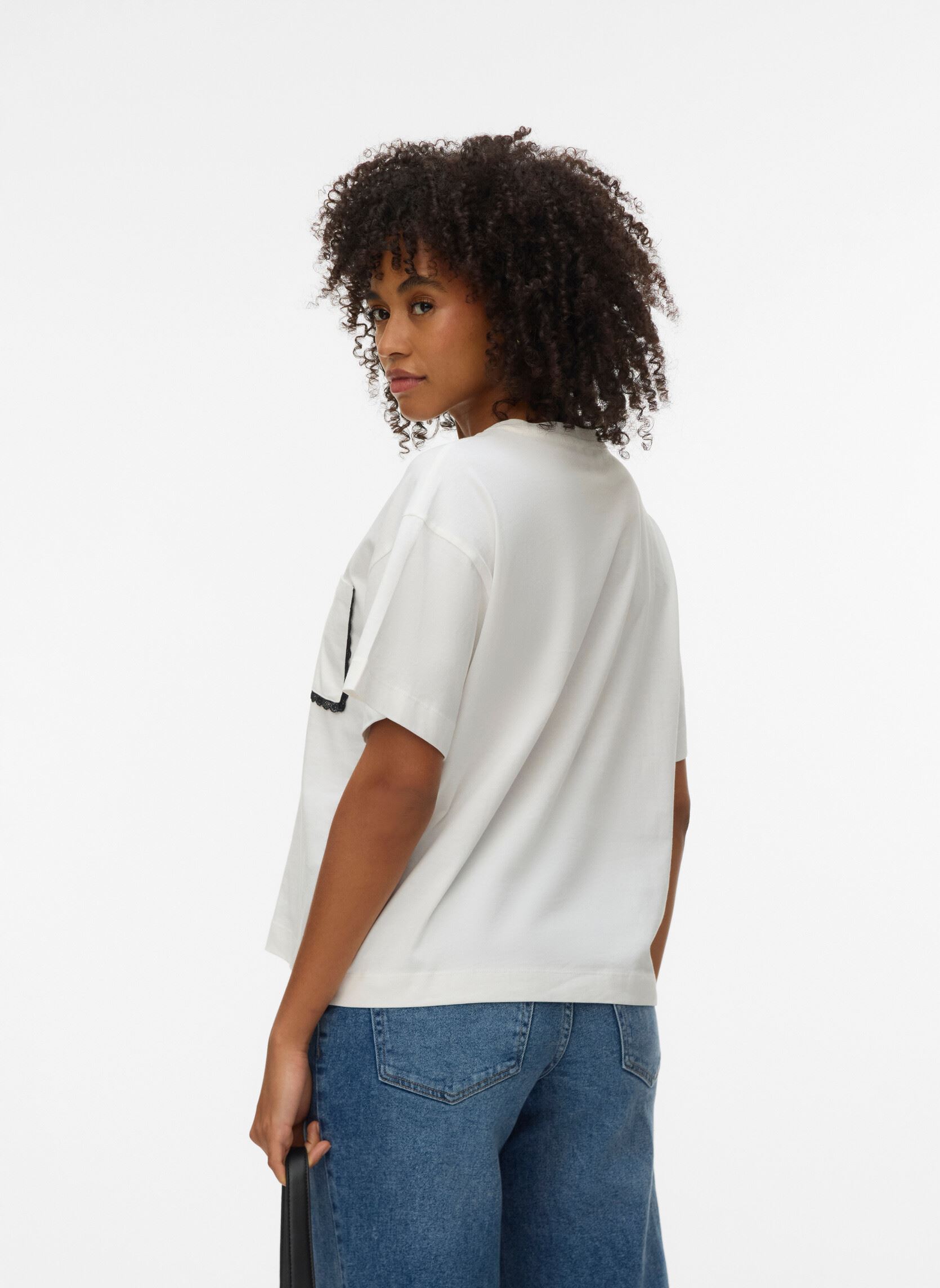 Tee-shirts manches courtes Vmjumbo S/S O-Neck T-Shirt Jrs Btq femme blanc Vero Moda Tee-shirts manches courtes Vmjumbo S/S O-Neck T-Shirt Jrs Btq femme blanc Snow white