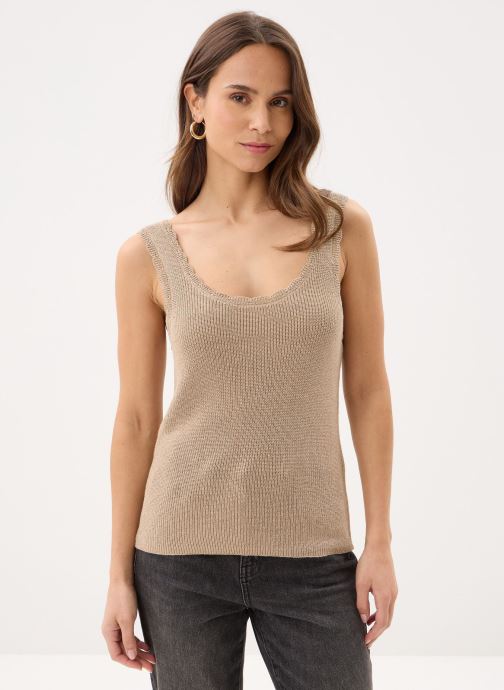 Vero Moda Débardeurs Vmlexie Shine Sl U-Neck Top Btq femme gris
