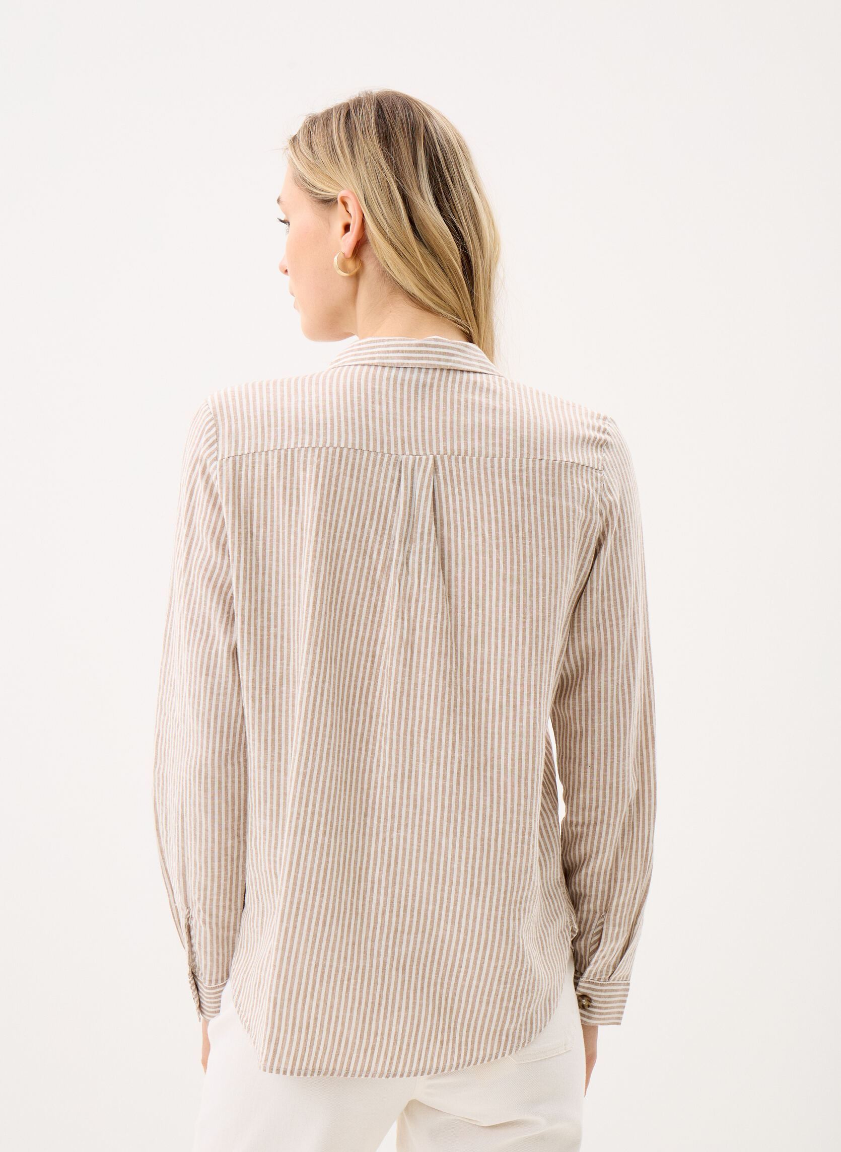Camicie a maniche lunghe Vmlinn Bumpy Ls Shirt Wvn Noos donna bianco Vero Moda Camicie a maniche lunghe Vmlinn Bumpy Ls Shirt Wvn Noos donna bianco SNOW WHITE