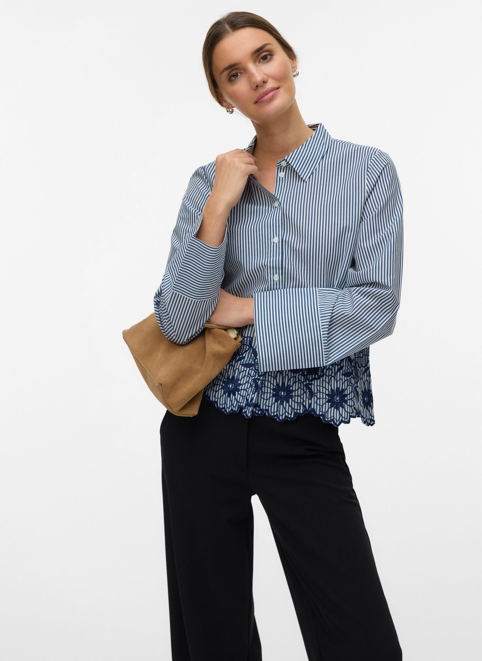 Vêtements Vero Moda Vmmary Ls Shirt Wvn Ga pour Femme - vue 1