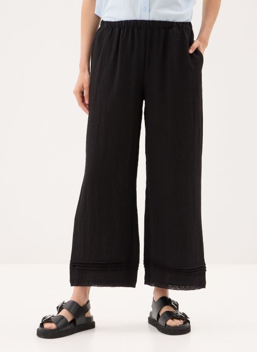 Vero Moda Pantalons larges Awalise Mw Wide Ankle Pant homme noir