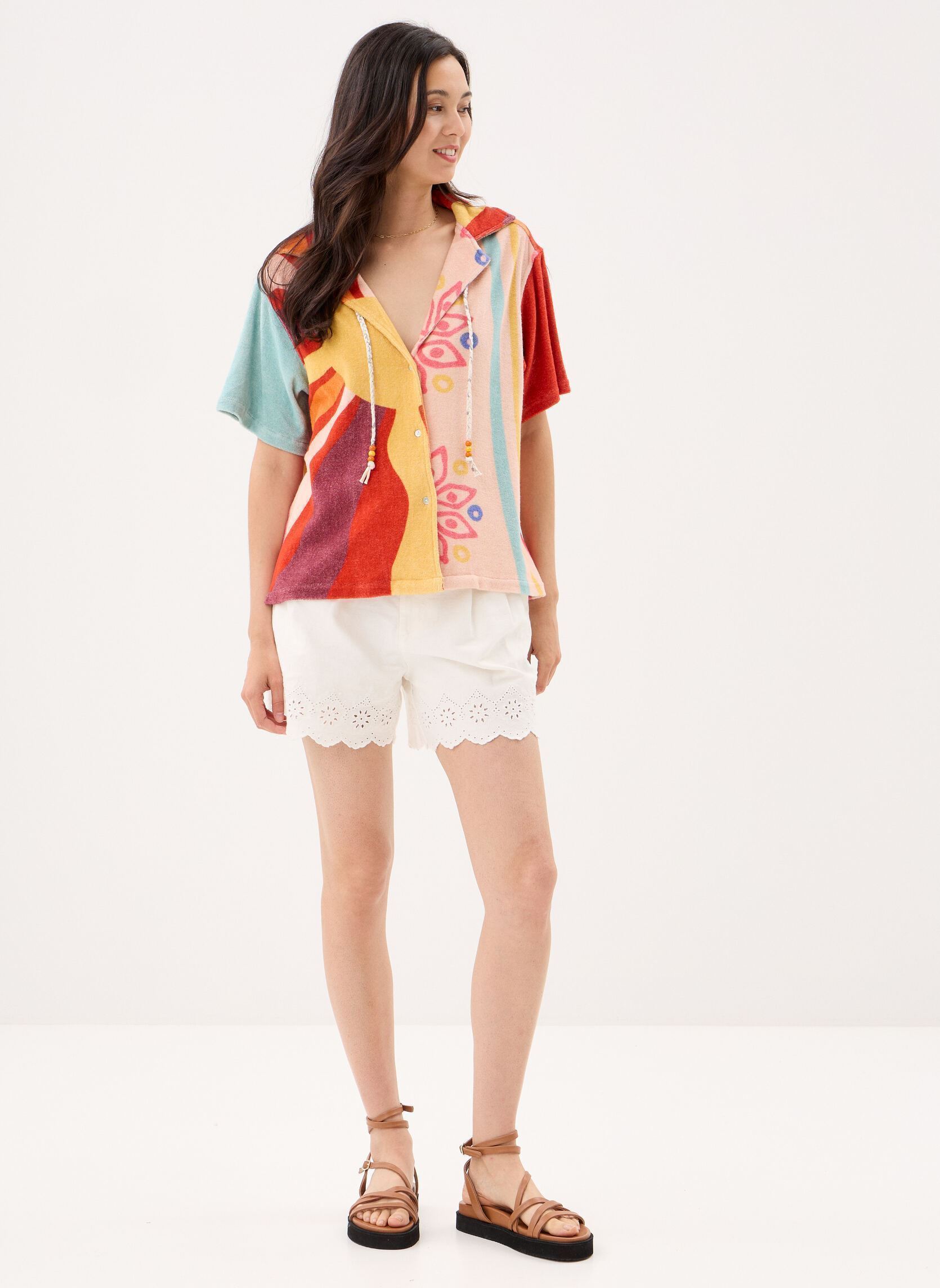 Shorts Vmairla Hr Loose Color Brod Shorts dames wit Vero Moda Shorts Vmairla Hr Loose Color Brod Shorts dames wit BRIGHT WHITE