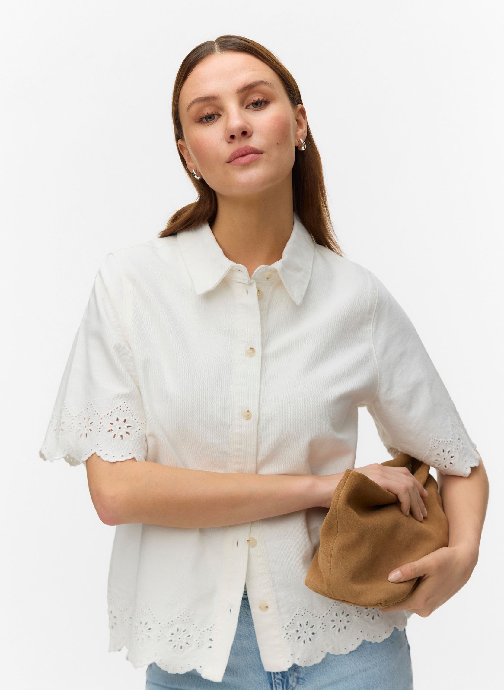 Vêtements Vero Moda Vmalysa Ss Color Brod Shirt pour