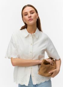 Hemden Vmalysa Ss Color Brod Shirt damen weiß