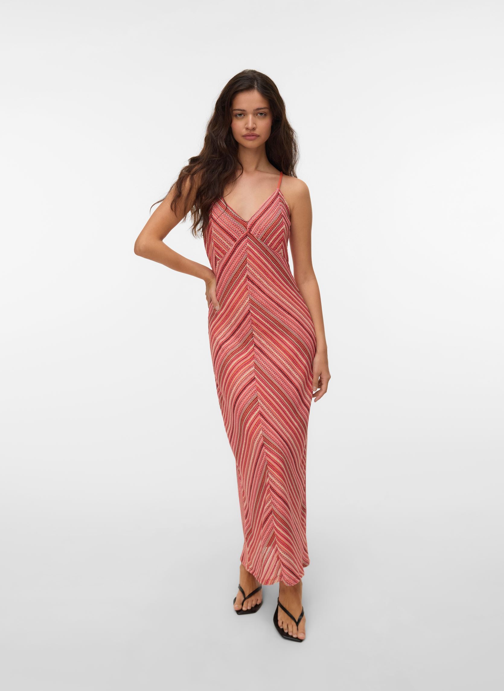 Lange Kleider Vmdemi Singlet Dress Jrs Ga damen rosa Vero Moda Lange Kleider Vmdemi Singlet Dress Jrs Ga damen rosa Coral Paradise