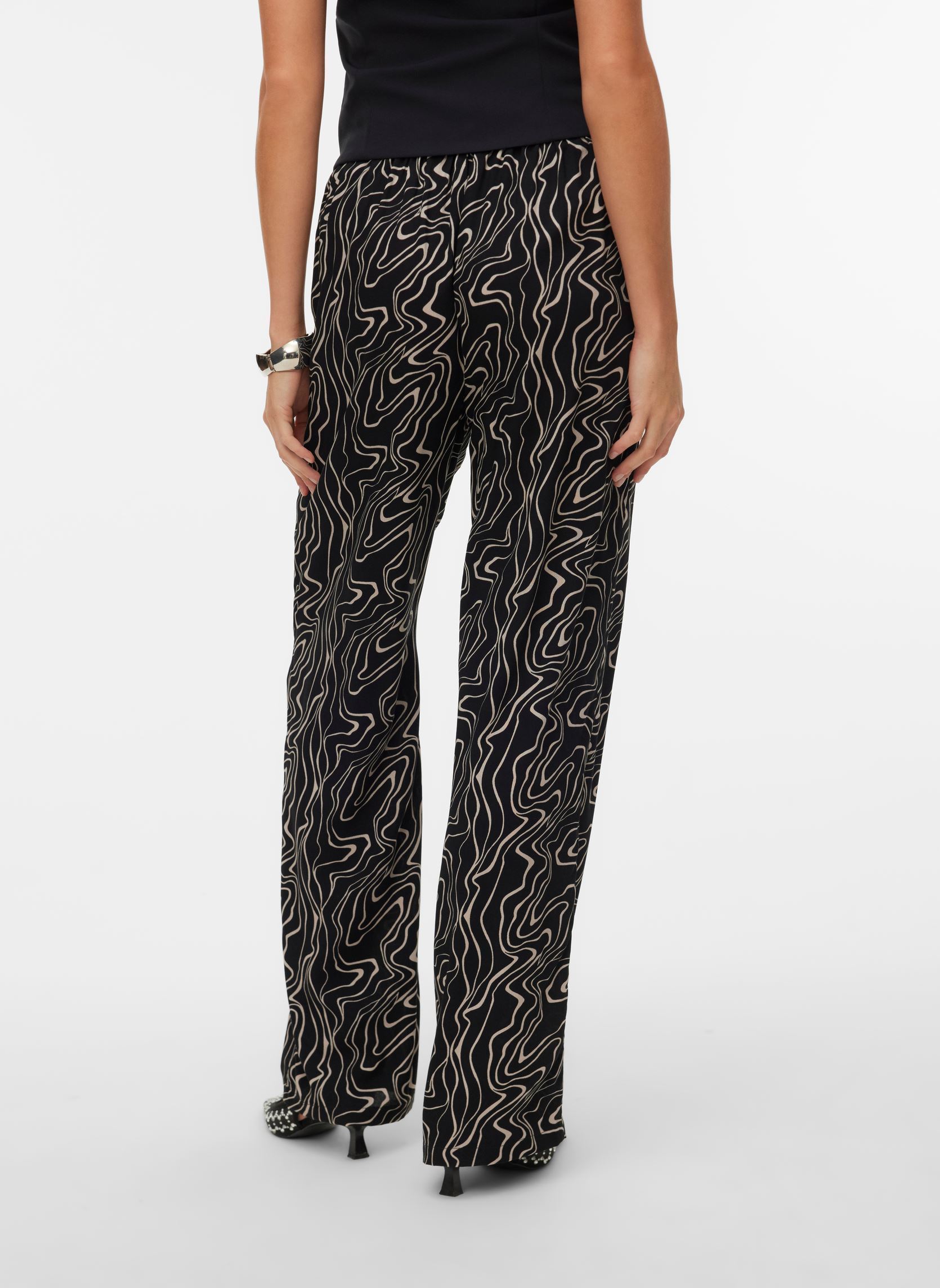 Weite Hosen Vmeasy Joy Hw Wide Pants Wvn Ga damen schwarz Vero Moda Weite Hosen Vmeasy Joy Hw Wide Pants Wvn Ga damen schwarz Black