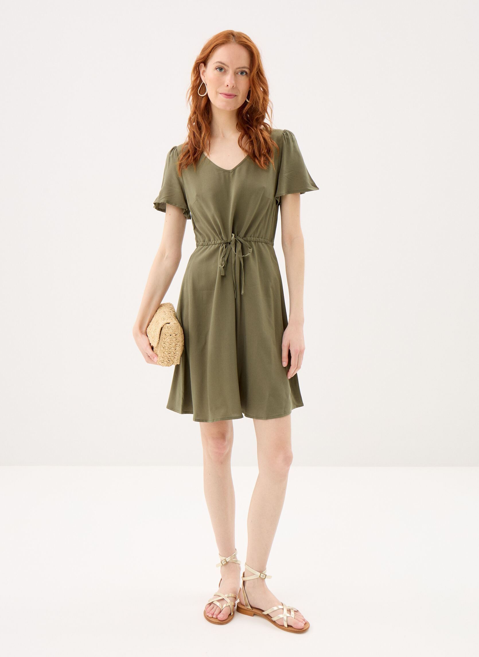 Kleider Vmeasy Joy Ss Short Dress Wvn Ga damen grün Vero Moda Kleider Vmeasy Joy Ss Short Dress Wvn Ga damen grün Kalamata