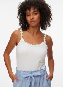 Tops Vmflora Tank Top Jrs Box femme blanc
