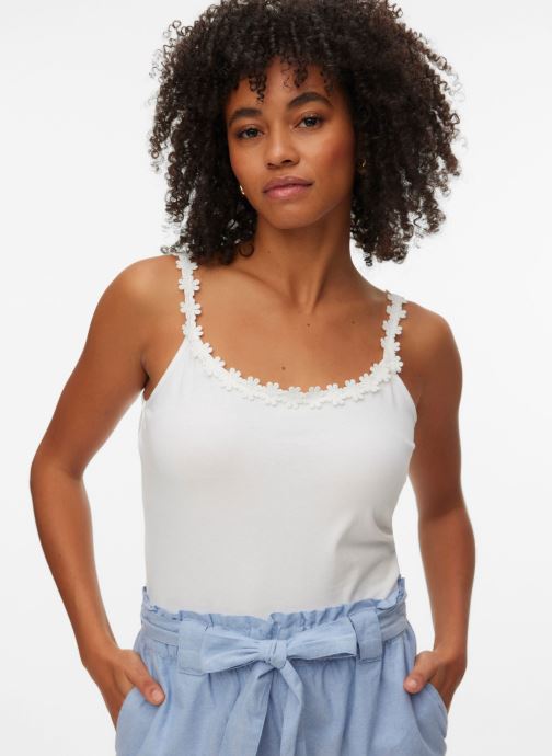 Vero Moda Tops Vmflora Tank Top Jrs Box dames wit