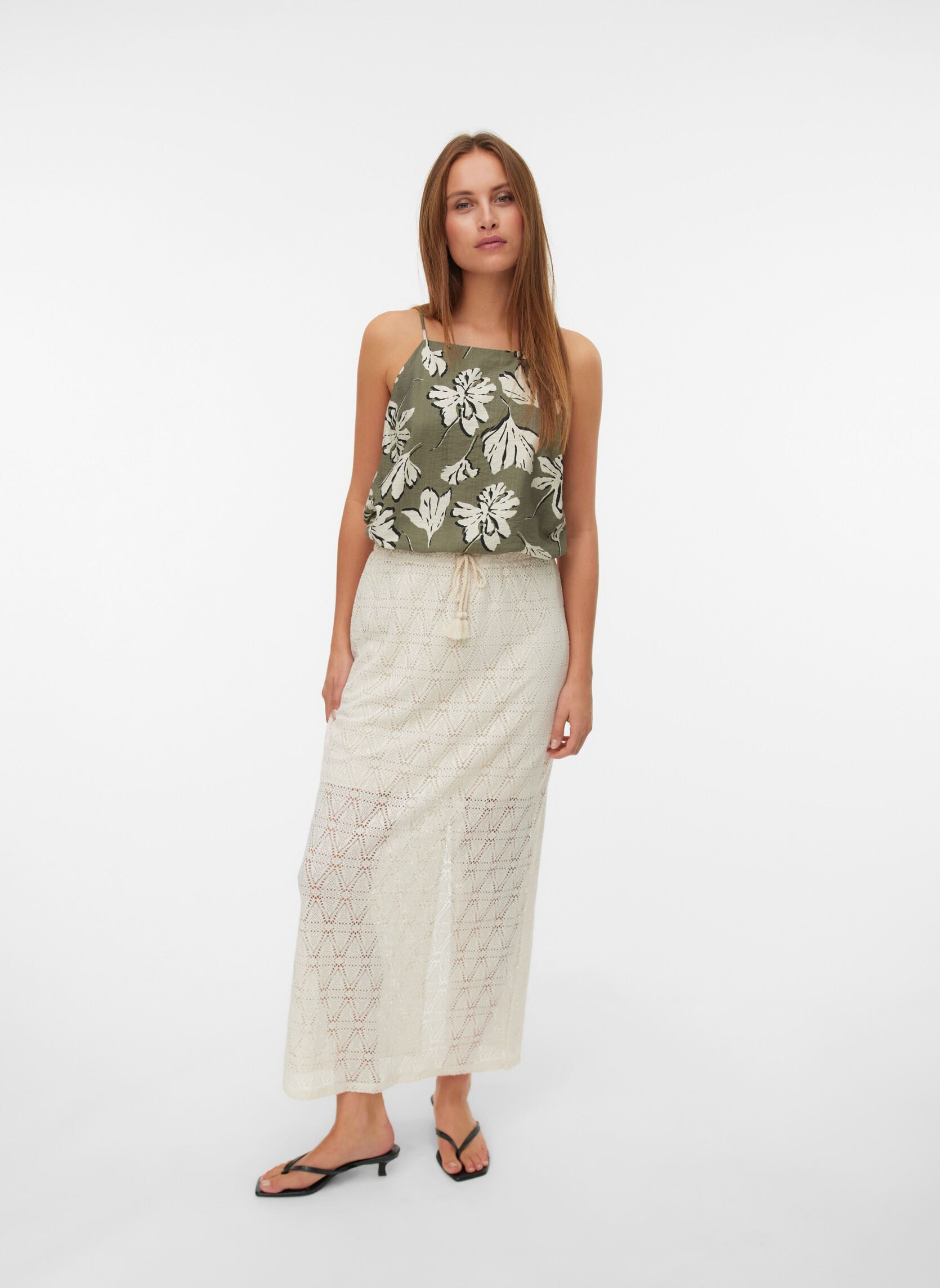 Tops Vmjennifer Singlet Top Wvn Btq Sp femme vert Vero Moda Tops Vmjennifer Singlet Top Wvn Btq Sp femme vert Kalamata