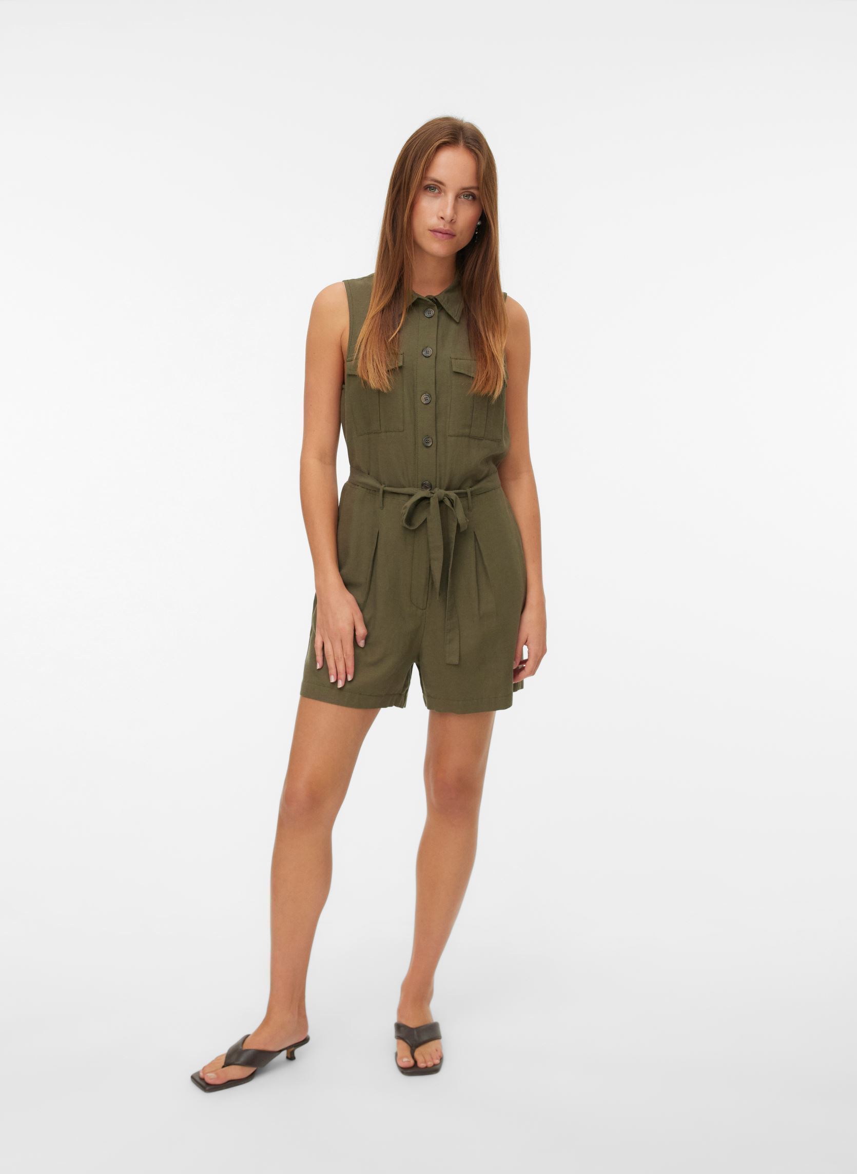 Weite Hosen Vmjosephine S/L Playsuit Wvn Btq damen grün Vero Moda Weite Hosen Vmjosephine S/L Playsuit Wvn Btq damen grün Kalamata