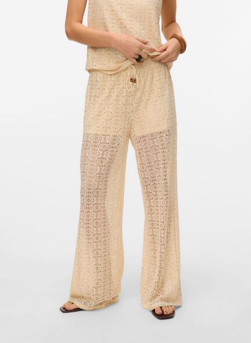 Vero Moda Wijde broeken Vmmaya Hw Wide Pants Jrs dames beige