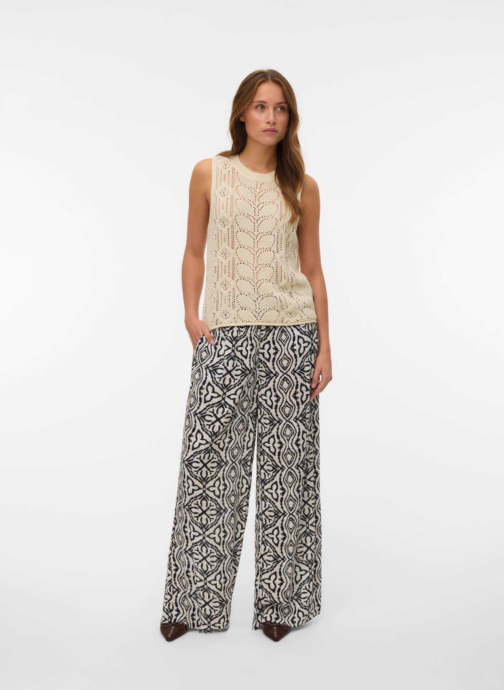 Weite Hosen Vmmenny Hw Wide Pants Wvn Ga damen beige Vero Moda Weite Hosen Vmmenny Hw Wide Pants Wvn Ga damen beige Birch