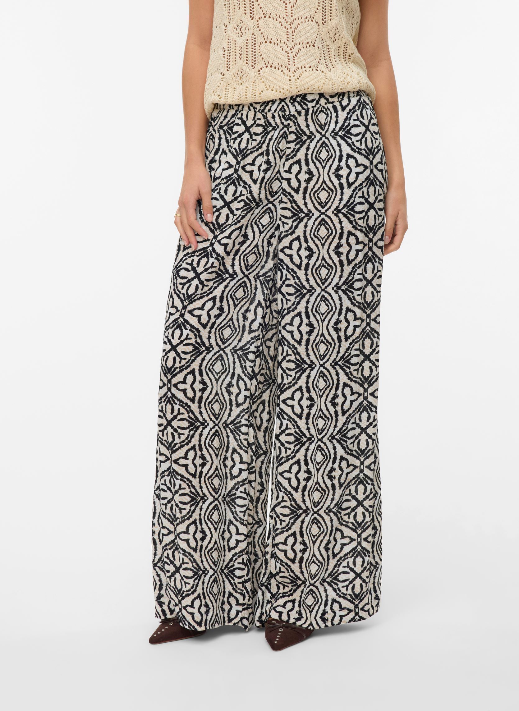 Vêtements Vero Moda Vmmenny Hw Wide Pants Wvn Ga pour Femme - vue 1