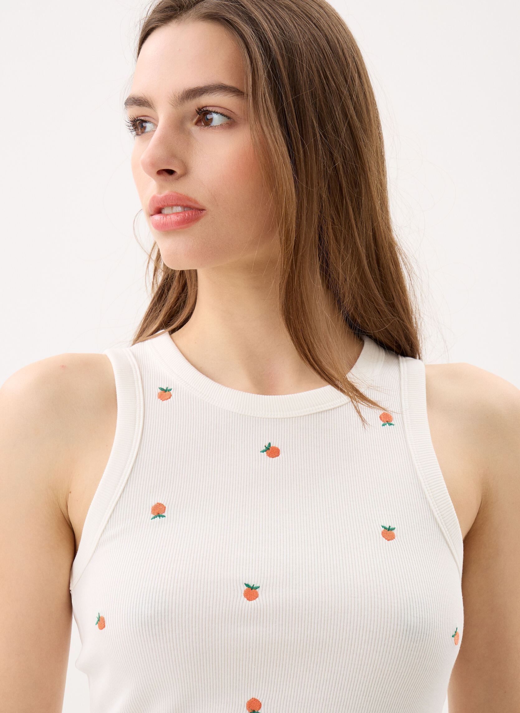 Débardeurs Vmnaja Tank Top Box Jrs femme blanc Vero Moda Débardeurs Vmnaja Tank Top Box Jrs femme blanc Snow white