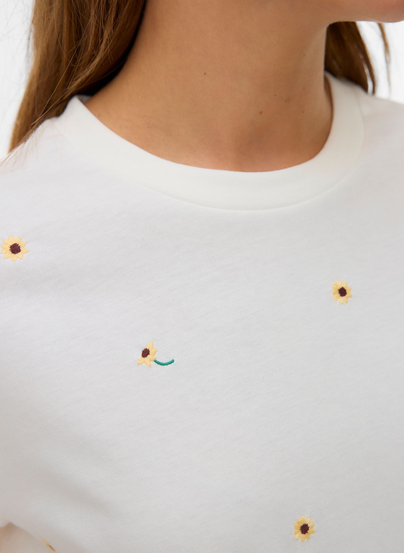 T-shirts Vmsola Mette Ss Top Box Jrs dames wit Vero Moda T-shirts Vmsola Mette Ss Top Box Jrs dames wit Snow white