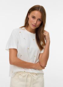 T-shirts Vmsola Mette Ss Top Box Jrs dames wit