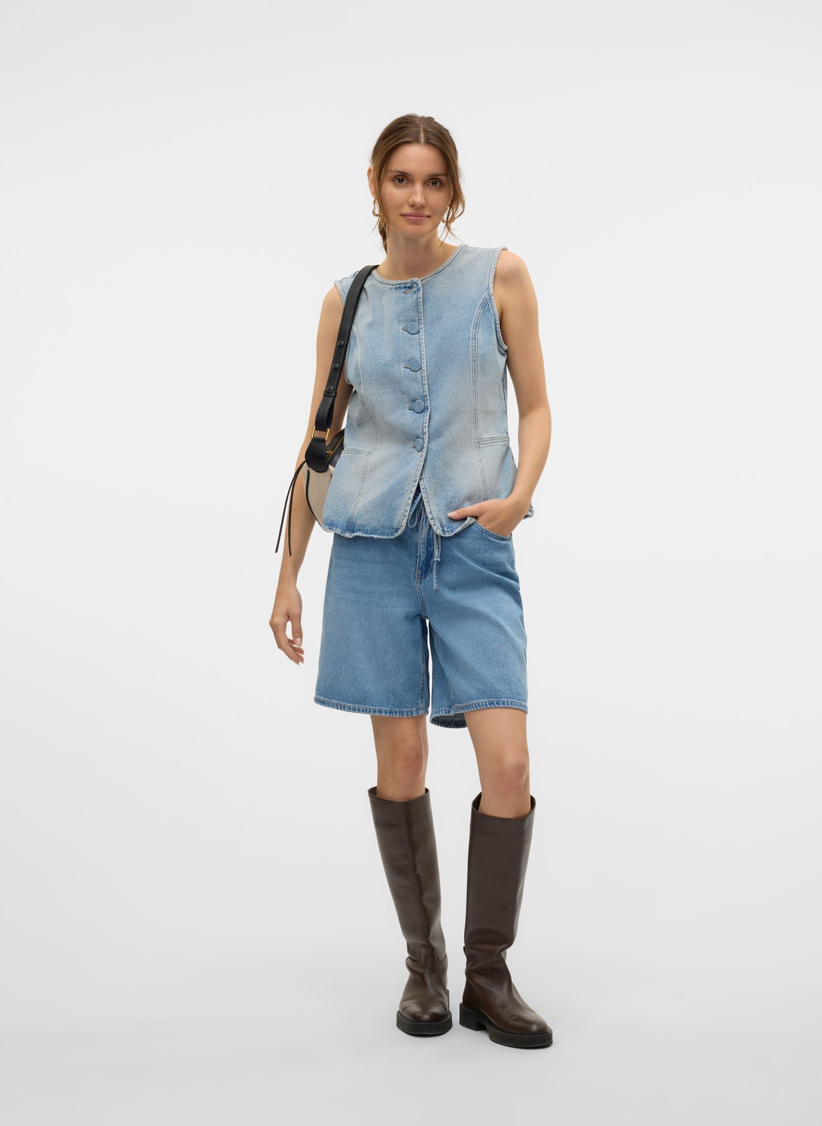 Shorts Vmvilla Mr Bermuda Dnm Shorts Mix damen blau Vero Moda Shorts Vmvilla Mr Bermuda Dnm Shorts Mix damen blau Light Blue Denim