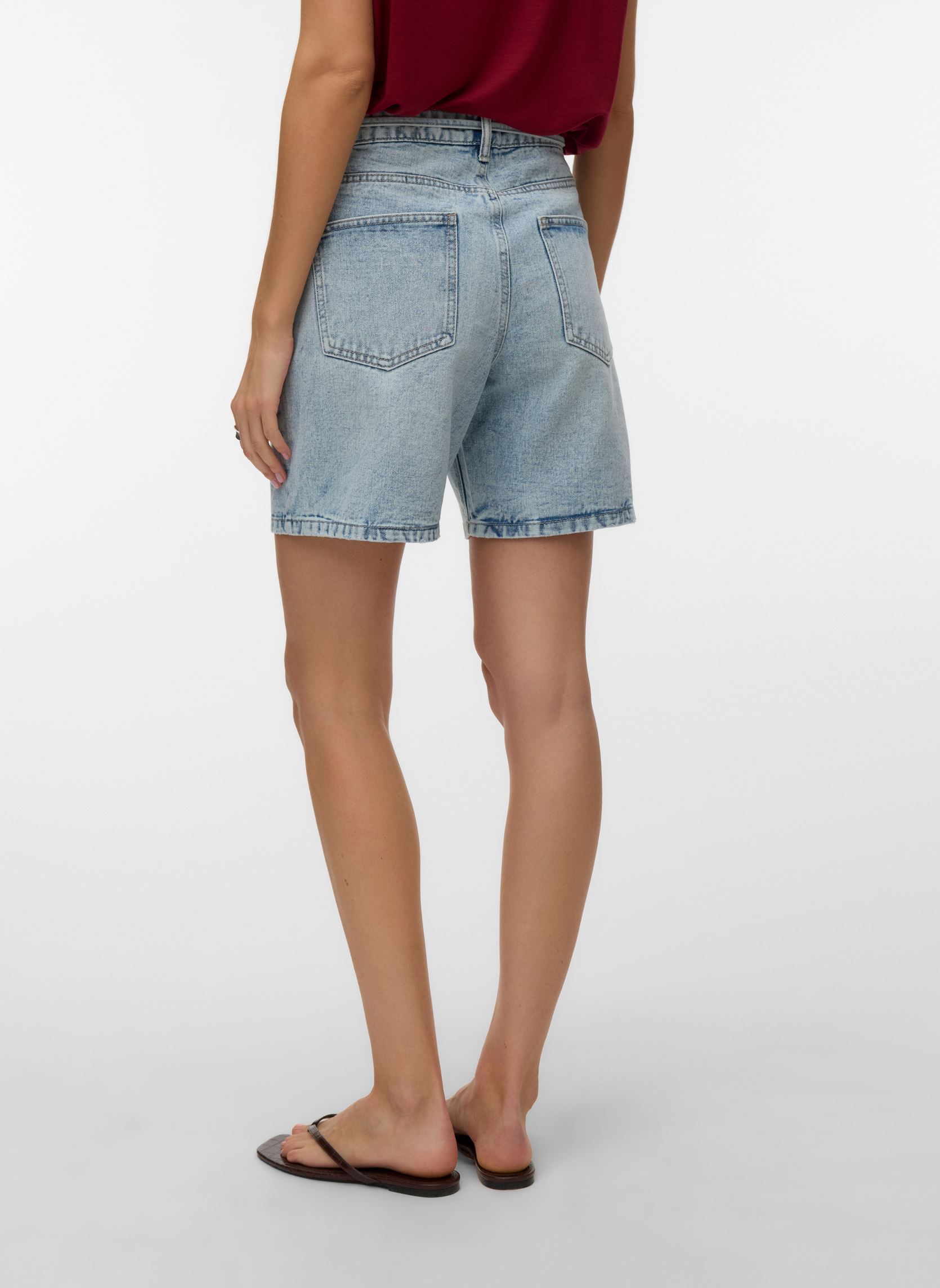 Shorts Vmwien Mr Belt Shorts Mix Ga Noos femme bleu Vero Moda Shorts Vmwien Mr Belt Shorts Mix Ga Noos femme bleu Light Blue Denim