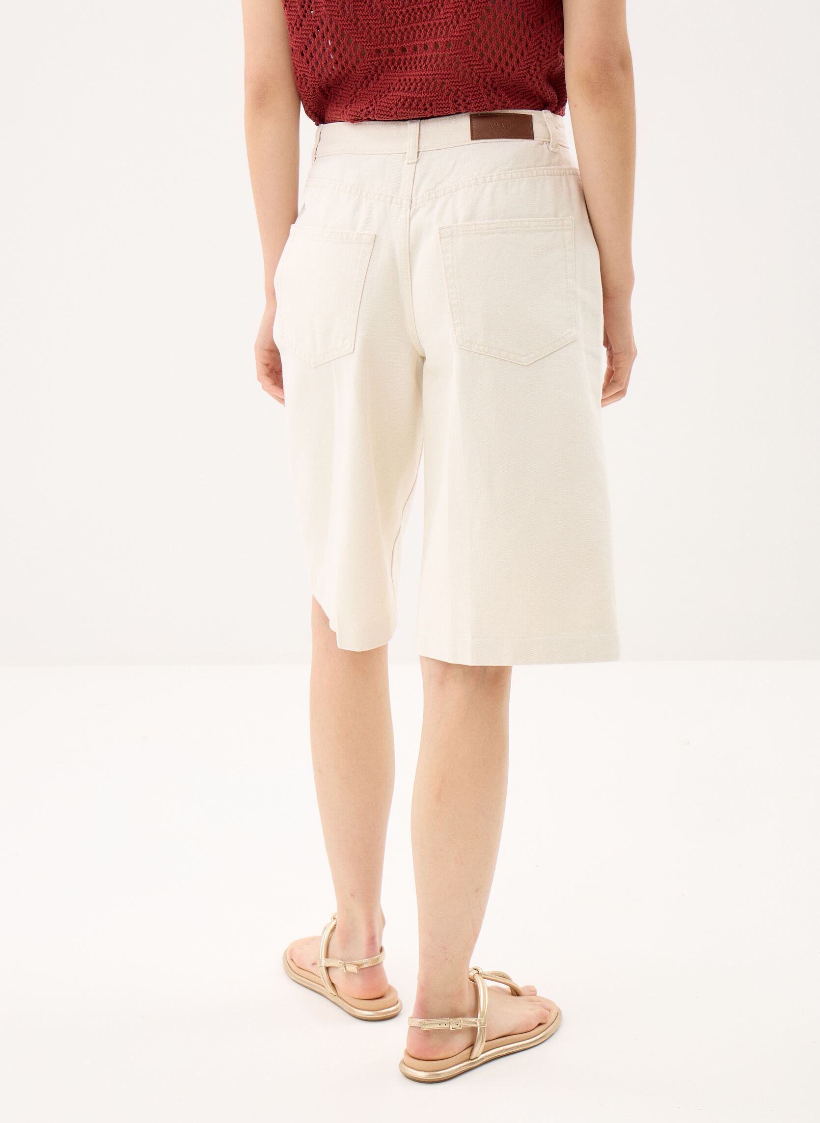 Shorts Awelis Hr Ecru Denim Shorts dames wit Vero Moda Shorts Awelis Hr Ecru Denim Shorts dames wit Ecru