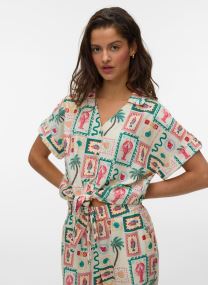 Hemden Vmbirdie Ss Button Bow Shirt Exp dames wit