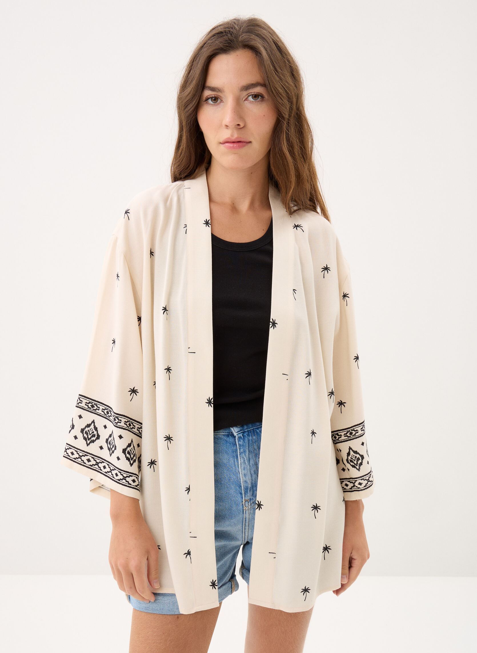Vêtements Vero Moda Vmkai 34 Kimono Wvn Btq Fr pour